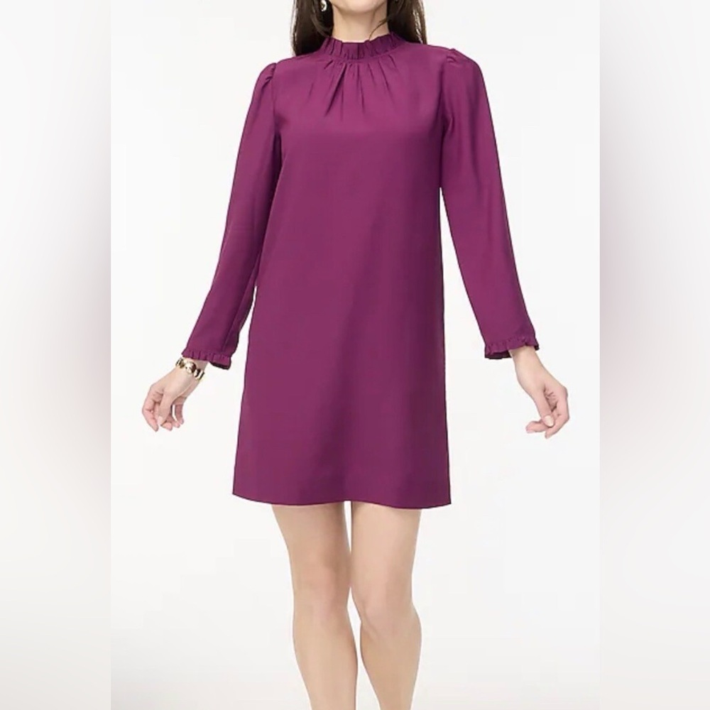 J. Crew Dark Purple Burgundy Dress Size 00